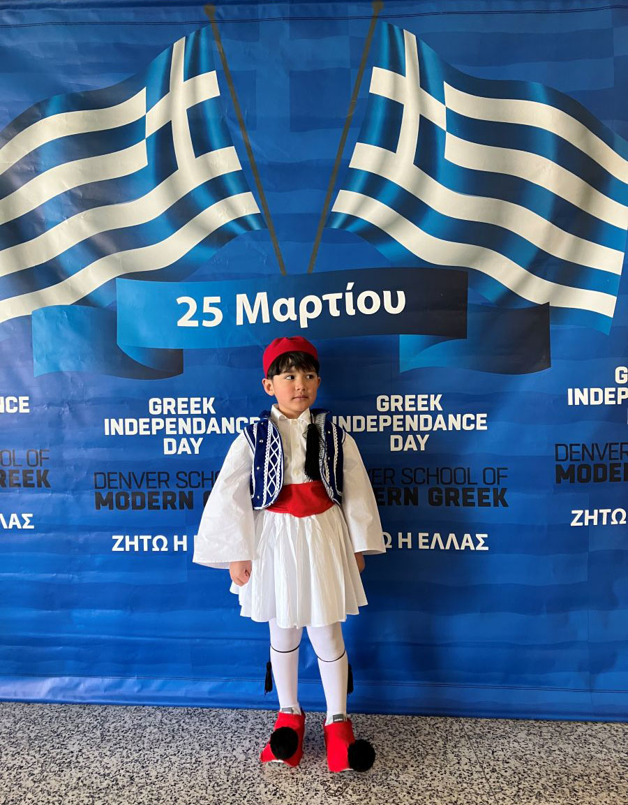 2023 @ Denver School of Modern Greek, Denver, CO Traditional Greek costume for the Greek Independence Day celebrations